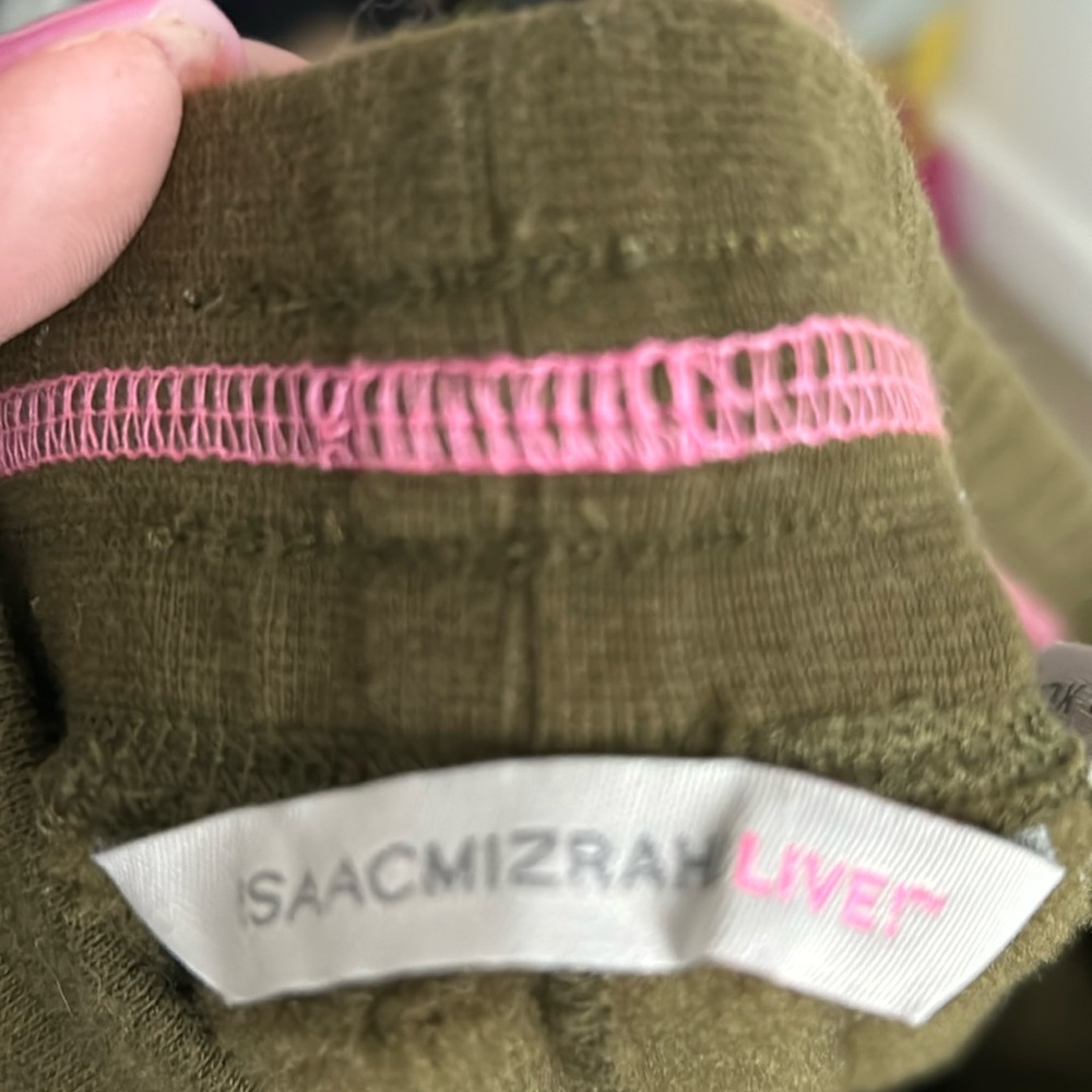Issac Mizrahi Olive Green women’s cropped sweatpants XL - Picture 7 of 7